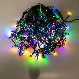 Гірлянда GarlandoPro Бахрома вулична 390 LED 20 м чорна, мультиколор (20MBML) - мініатюра 10