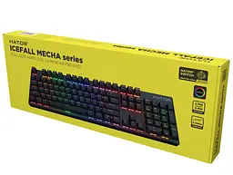 Клавіатура ігрова механічна бездротова HATOR HTK-204 UA Icefall Mecha wireless Rainbow Black - мініатюра 6