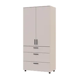 Шафа для одягу Doros Торн Кашемір 2 ДСП/3Ш (штанга) 90х51.6х200 (44900449) - мініатюра 5