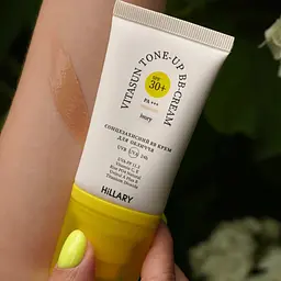 Сонцезахисний BB-крем для обличчя SPF30+ Ivory VitaSun Tone-Up BB-Cream All Day Protect SPF30+ HiLLARY 40 мл - мініатюра 7