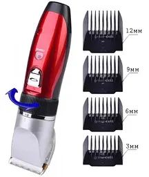 Машинка для стрижки волосся XPRO GM-6001 професійна тример червоний (GM-6001) - мініатюра 3
