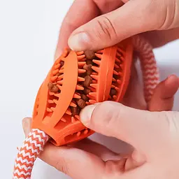 Інтерактивна іграшка для собак Derby Dog Rope Toy with Ball and Handle - мініатюра 2