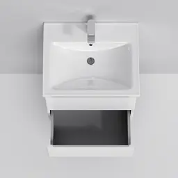 Тумба підвісна AM.PM X - Joy 55 см з умивальником M85-FHX0552-WC0552WG38 - мініатюра 6