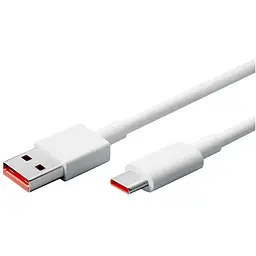 Кабель високошвидкісний Toocki USB Type C 6A 100W білий