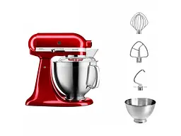 Кухонна машина KitchenAid Artisan 5KSM185PSECA з відкидним блоком 4.8 л «Карамельне яблуко» - мініатюра 2