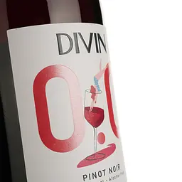 Вино безалкогольне Divin Pinot Noir червоне напівсухе 0.75 л - мініатюра 3