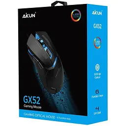 Миша Aikun Apparition Optical Gaming Mouse Backlight GX52 1000-3200DPI - мініатюра 3