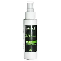 Тонік до і після депіляції Silk&Soft 100 мл, №03 Магічний зелений