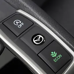 Наклейка з логотипом Mazda для автоключів d=15 мм Пластикова об'ємна (Завод) - мініатюра 4