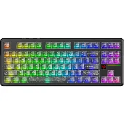 Клавіатура Attack Shark X87 Ultra RGB Meg Shark Switches Wireless Forged Carbon (AS-6979033730243-FC) [176651]
