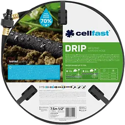 Шланг садовый Cellfast Drip для капельного полива 1/2" 7.5 м (19-001)