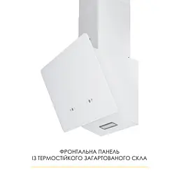 Витяжка декоративна похила WEILOR AURA WDS 63 WHITE - мініатюра 2