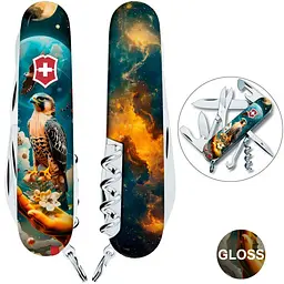 Ніж Victorinox Climber Ukraine 91мм 14функ Сокіл-захисник