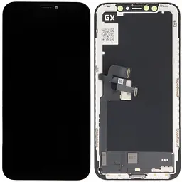 Дисплей iPhone X чорний, OLED, OEM Hard, GX NEW