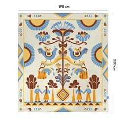 Плед «Дерево роду» світлий 150x200 - мініатюра 7