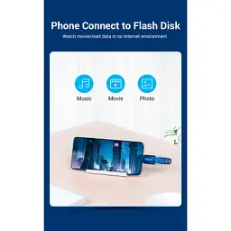 Перехідник OTG USB 2.0 AF to USB-C Vention (CDTB0) - мініатюра 4