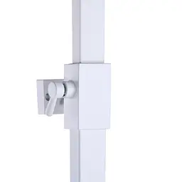 Душова система Topaz Odiss To 18802-H66-WW без вилива, квадратна штанга БІЛА матова Н-130см, Білий - мініатюра 5