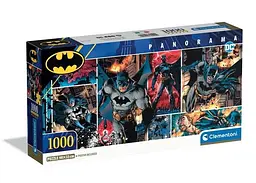 Пазл Clementoni Пригоди супергероя Бетмен, DC Comics (Batman Panorama Puzzle - 1000 pcs.), 1000 ел. (панорама) (39500)