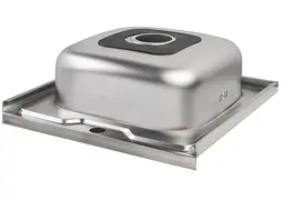 Кухонна мийка Brinex 5050 0.6 мм, врізна BRIN5050SAT06 - мініатюра 4