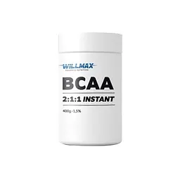 Амінокислота BCAA Willmax BCAA 2:1:1, 400 грам - Натуральний Термін 07.26