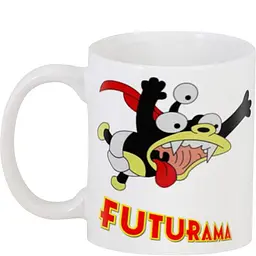 Кухоль GeekLand Футурама Futurama 02.31 у польоті 330 мл білий - мініатюра 3