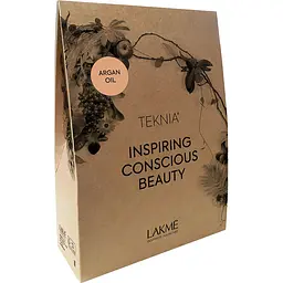 Подарунковий набір для догляду за волоссям Lakme Teknia Argan Oil: шампунь 300 мл + маска 250 мл + олія 125 мл - мініатюра 2