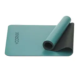 Килимок спортивний Cornix PU 183 x 68 x 0.4 см для йоги та фітнесу XR-0318 Turquoise - мініатюра 4