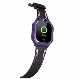 Дитячі розумні смарт годинник Q19 з камерою прослуховуванням Sim-картою Purple Black (16508) - мініатюра 3
