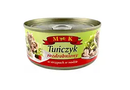 Тунець MK Tunczyk w stzepach w wodzie салатний подріблений у власному соку 170 г