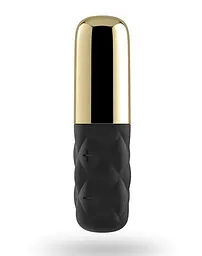 Міні-вібратор Satisfyer Sparkling Darling Gold зі змінним ковпачком - мініатюра 1
