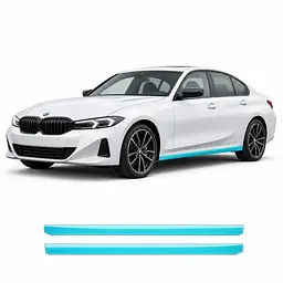 Антигравійна захисна бронеплівка за лекалами для BMW 3 Series G20 facelift 2022- нижня зона кузова та пороги