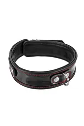 Ошийник зі шкіри Fetish Tentation Premium Patent leather choker з кріпильним кільцем - мініатюра 1