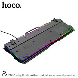 Набір Миша та клавіатура Hoco DI16 Gaming Illuminated (розкладки Ukr/En) - мініатюра 5