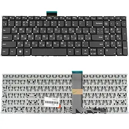 Клавіатура для ноутбука LENOVO (IdeaPad: 3-15, 3-17 series) ukr, чорний, без кадру, підсвічування клавіш (copilot)