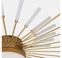 Світлодіодна люстра стельова Artlight 6472/42GD, 23 Вт, сатинове золото - мініатюра 6