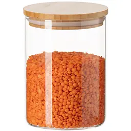 Банка для зберігання Shelley Glass з бамбуковою кришкою 8.5x10.5 см 450 мл (S0105-4) - мініатюра 4