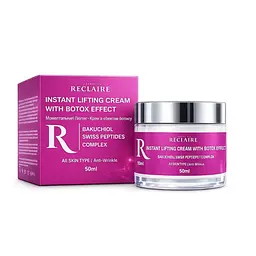Моментальний ліфтинг-крем з ефектом ботоксу Lifting Cream with Botox Effect Reclaire cosmetics 50 мл