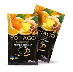 Вітамінний концентрат Yonago апельсин-імбир-кориця 50г