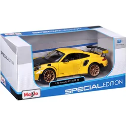 Ігрова автомодель Maisto Porsche 911 GT2 RS 1:24 (31523 yellow) - мініатюра 18