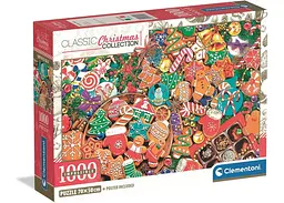 Пазл Clementoni Impossible: Колекція різдвяного печива (Impossible Christmas Treats Puzzle - 1000 pcs.), 1000 ел. (39998)