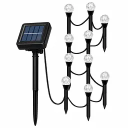 Садовий світильник garden light з сонячною панеллю / Кулясті ліхтарі для саду з бульбашками Solar / Світлодіодна LED-гірлянда для саду - мініатюра 6