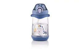 Пляшка для води дитяча з трубочкою Ardesto Unicorn синя 500 мл AR2250PU - мініатюра 8