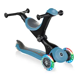 Самокат Globber Go Up Deluxe Lights LED 5 в 1, блакитний (646-200) - мініатюра 2