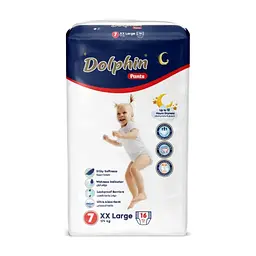 Підгузки Dolphin Розмір 7 XX Large (17+ кг) 16 шт (8680131208166)