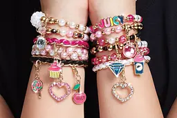 Juicy Couture: Набір для створення шарм-браслетів «Рожевий зорепад» Make it Real - набори для творчості MR4408 - мініатюра 2