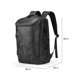 Рюкзак міський для ноутбука 17.3" Mark Ryden 9031YSJ з USB портом великий 28л Camouflage Black (18664) - мініатюра 7