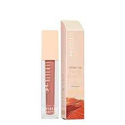 Помада для губ матова водостійка Neverti Matte Liquid Lipstick NP801, 004 Warm Honey Рожево-бежева