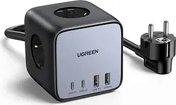 Мережевий зарядний пристрій Ugreen CD268 65W DigiNest Cube (2C2A) (UGR-60113) - мініатюра 3