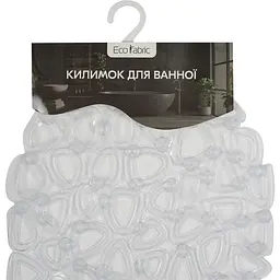 Килимок для ванної Eco Fabric Бублики 68х34 см прозоро-білий (6834-005) - мініатюра 5
