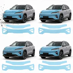 Антигравійна захисна бронеплівка за лекалами для BYD Sealion 05 I 2023- передня частина авто (капот бампер крила)) - мініатюра 2